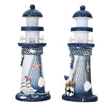 Wooden Lighthouse Decor